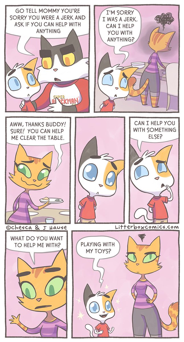 LitterboxComics's tweet photo. An actual conversation from when he was younger... 

BONUS Panel below! 👇 https://t.co/cEWXzluyFd