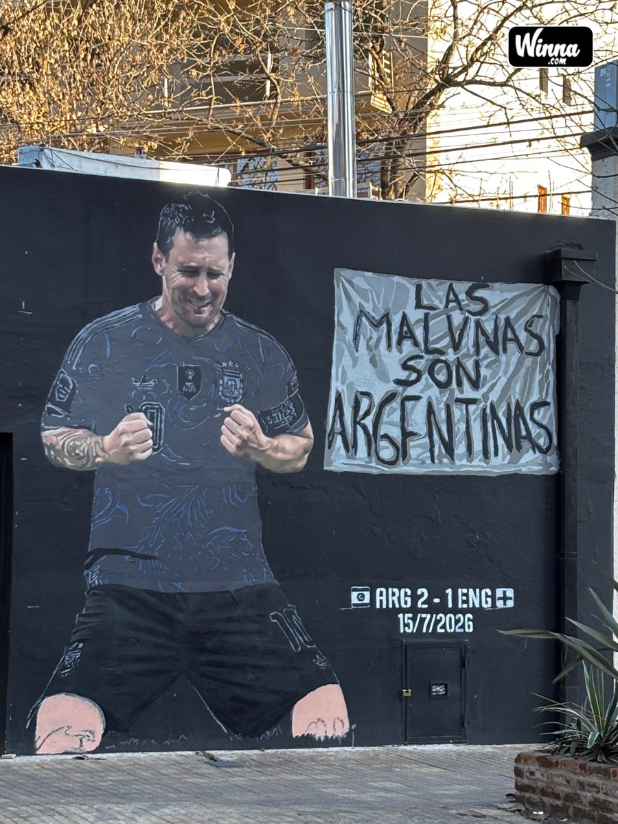 WinnaFC's tweet photo. 🆕| BREAKING: A beautiful new Messi mural has been unveiled in Argentina.🇦🇷🐐 https://t.co/PWd0ySifuz