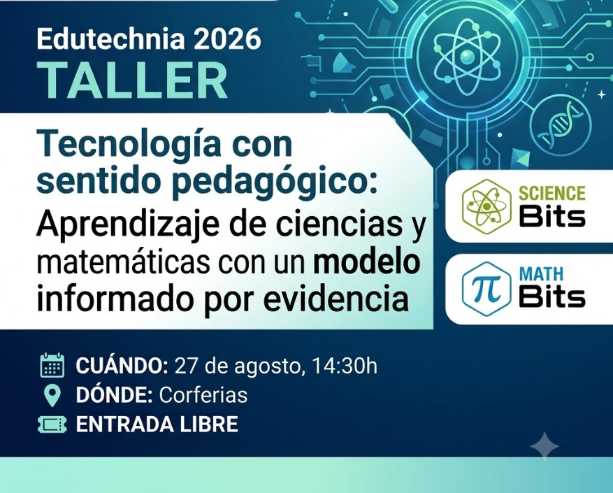 MathBits's tweet photo. Te esperamos en Edutechnia 2026.
Visita nuestro stand y acompáñanos en el taller:

🔬 Tecnología con sentido pedagógico
👤 Marina Grasso y Juan José Quintero
📅 Jueves, 27 de agosto · 14:30 h
📍 Corferias, Bogotá

Reserva tu plaza 👉 https://t.co/a8k3k8kMA5 https://t.co/ZlaribxeRA