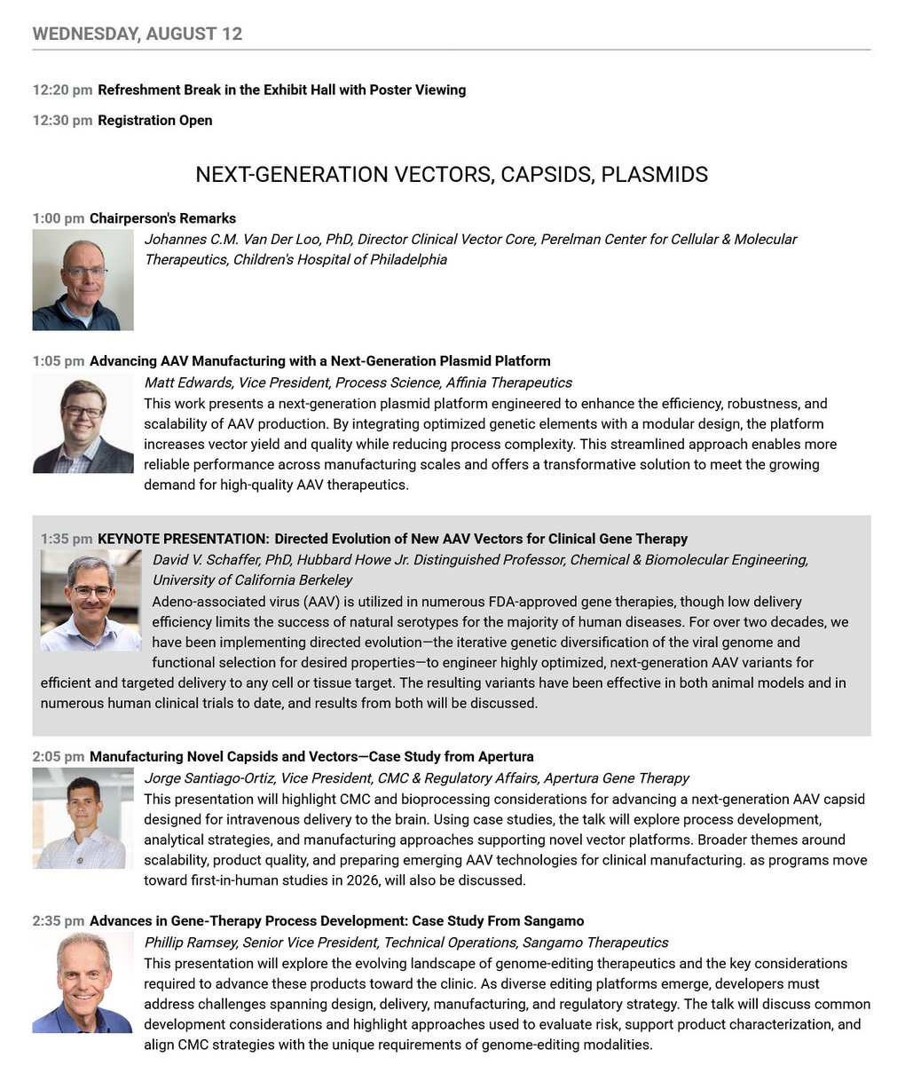 BiotechAnalysst's tweet photo. $SGMO speaking today and tomorrow:
#FABRY #Accelerated #BLA
late-stage AAV program for #accelerated #CMC development in support of the approval pathway.
A case study and some #data will be presented
#MINT genome-editing therapeutics and the key considerations required .. https://t.co/x9J0CP0yZy