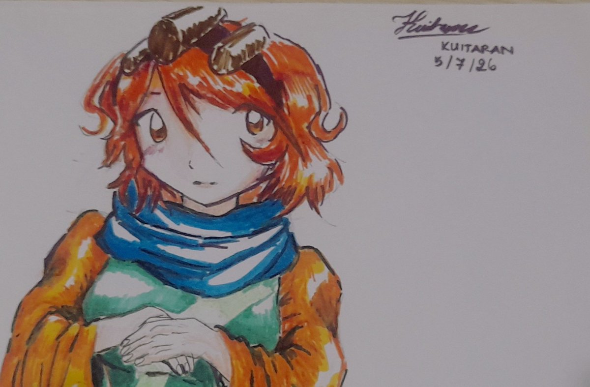 burntmold's tweet photo. i realised i have skipped posting art in July OOPS Sorry🙏🙏🙏 i will try to post art more often. Here's a Tenkai doodle made with my old markers🍈🍈🍈 (you could see the pencil colors but it doesn't matter) https://t.co/edtYgLY3ZI
