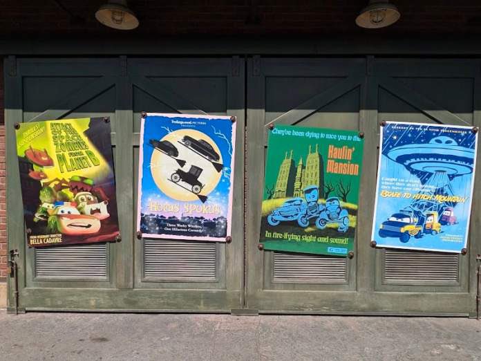 Tht_SlmGrn's tweet photo. Big fan of Cars Land and how it’s just given the Imagineers the chance to just make parody posters of already pre-existing films to coincide with their universe or whatever. https://t.co/SNLDGeaYOG