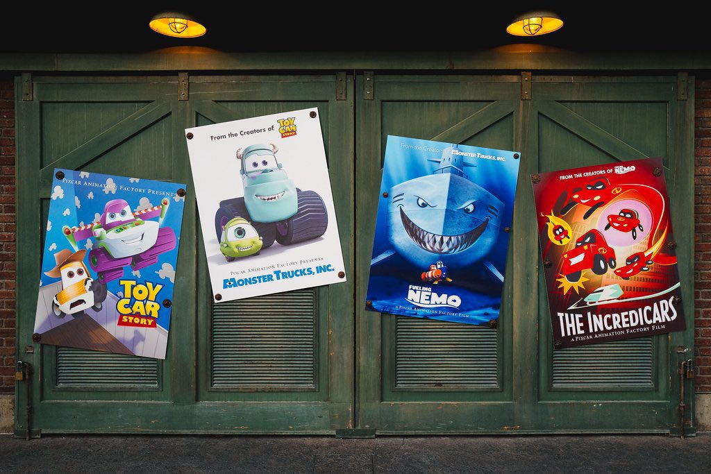 Tht_SlmGrn's tweet photo. Big fan of Cars Land and how it’s just given the Imagineers the chance to just make parody posters of already pre-existing films to coincide with their universe or whatever. https://t.co/SNLDGeaYOG