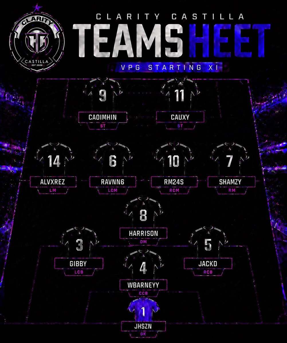 ClarityCastilla's tweet photo. 💜Match day 5🖤

BRFC MW Prem
UK Champ 🏴󠁧󠁢󠁥󠁮󠁧󠁿
Elite B 🇪🇺

Live from 7:30: https://t.co/QHzfLvSkGE

@OfficialVPG @VPGEurope @VPGUK @BRFCHub https://t.co/7o1zj22NU8