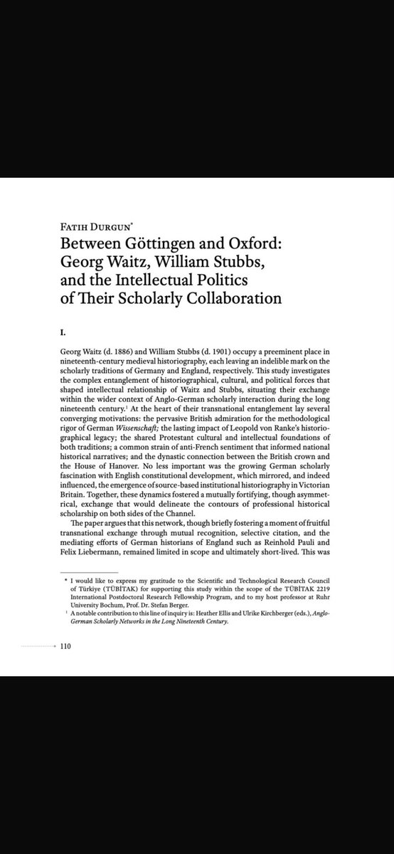 AdamofUsk's tweet photo. Fatih Durgun, ‘Between Göttingen and Oxford: Georg Waitz, William Stubbs and the Intellectual Politics of Their Scholarly Collaboration’, Approaches to Historiography III, ed. Vilmos Erös &amp; Anna Katalin Kadar, Debrecen University Press, 2026, 110-138.👇🏼 https://t.co/MIIg1xv3gE