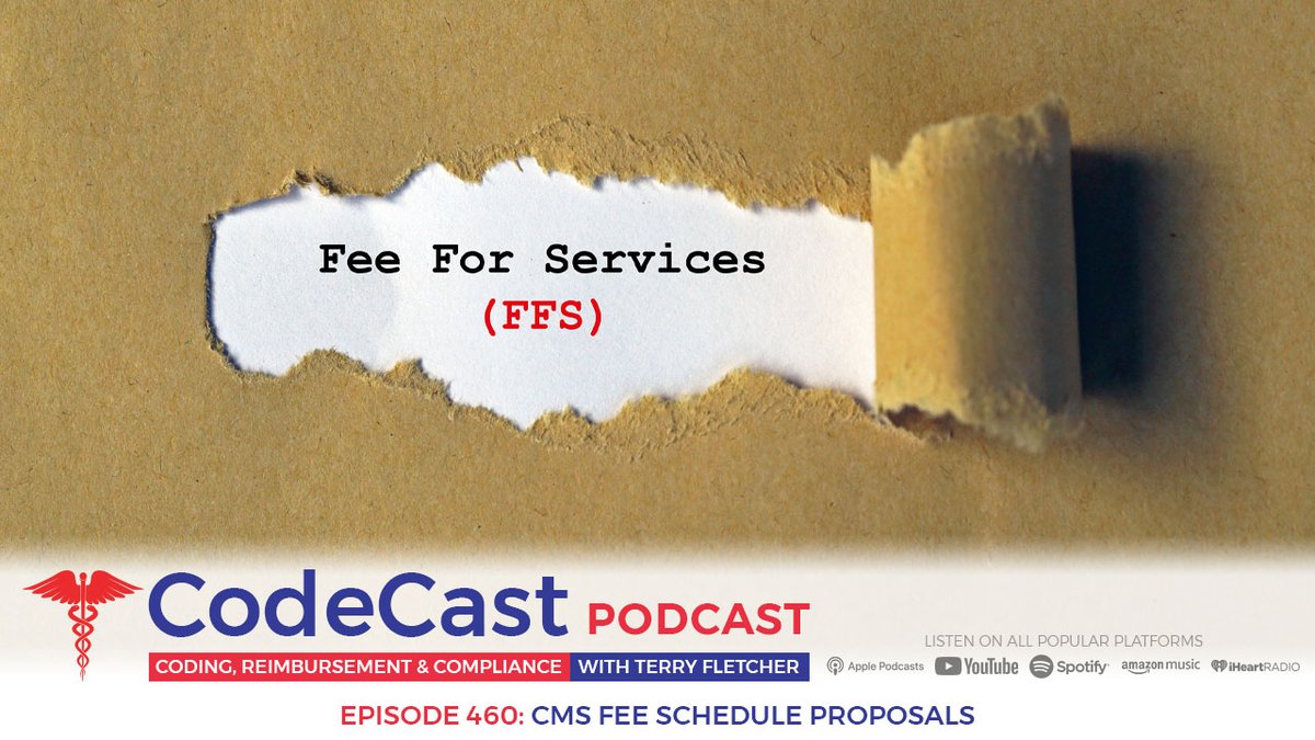 TerryCoder1's tweet photo. What’s ahead for the 2027 Medicare Physician Fee Schedule (MPFS)?
This week, Terry breaks down what we’re anticipating for 2027, what the proposed changes could mean for providers, and why the comment period matters right now.
He also shares what we can do before the comment period closes and what needs to happen to better support and strengthen private practices moving forward.
Listen in and get up to speed on what’s coming.

Tune in here:https://t.co/Id7JNJmwtr

#TerryTuesday #CodeCast
