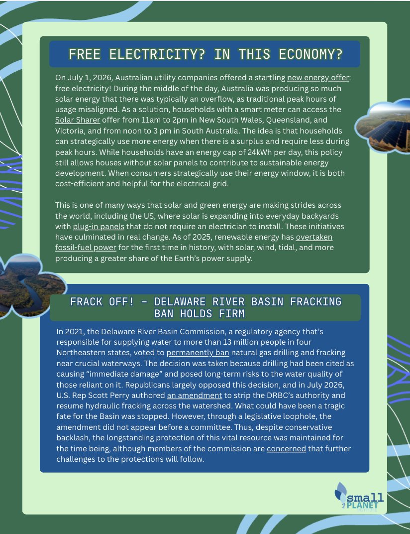 fmlappe's tweet photo. Seven pieces of environmental good news. Yes, really!

Check out our new Environmental Roundup by intern Heather Frisch 🌏🌱

https://t.co/gdOVzLKoH6 https://t.co/RxnKOfIWZS