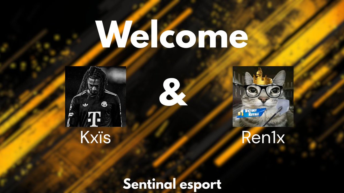 Sentinal_Esport's tweet photo. 3 départs, mais une seule arrivée annoncée... 👀

Alors aujourd'hui, ce n'est pas 1, mais 2 nouveaux talents qui rejoignent l'aventure.

Un duo prêt à porter les couleurs de Sentinal, à performer et à écrire la suite à nos côtés. 

Bienvenue :

•🇫🇷 @kxisFN_ 

•🇱🇺 @Ren1xPrime 

#STNWIN 🖤💛