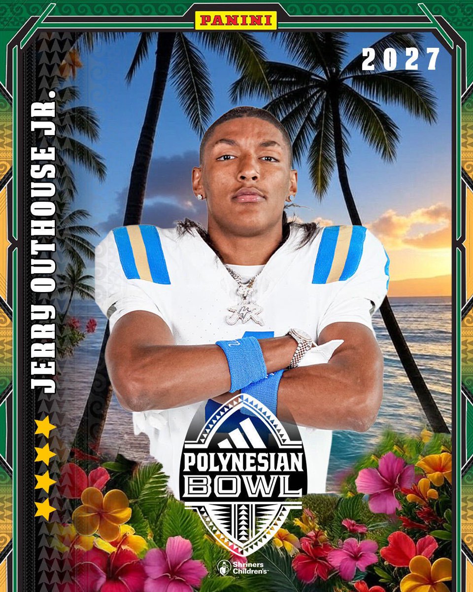 MikeRoach247's tweet photo. UCLA Top247 commit Jerry Outhouse is the latest prospect to be named to the 2027 Polynesian Bowl roster 

More: https://t.co/kiaaoNA72K https://t.co/E9e5ebVlvN