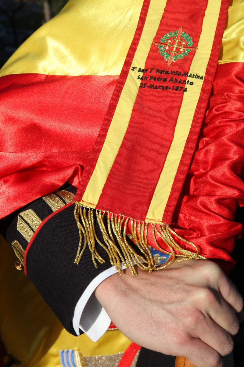 Armada_esp's tweet photo. 🎖️¿#SabíasQue el #TercioDelSur es la única unidad que tiene el privilegio de ostentar en su Bandera la Corbata de la Laureada Colectiva de la Real y Militar Orden de #SanFernando?

💥Le fue concedida como recompensa por la acción de #SanPedroAbanto en la 3ªGuerra Carlista. https://t.co/6IaD1pRcKK