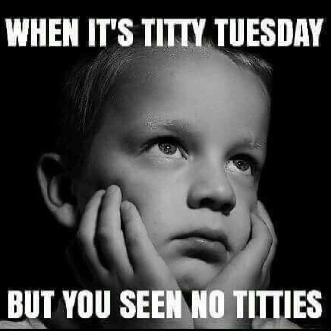 Dgood340's tweet photo. It's a very aad day 😫
#tittytuesday #trending  #fyp #viral #ifollowback https://t.co/CnaaviLkoM