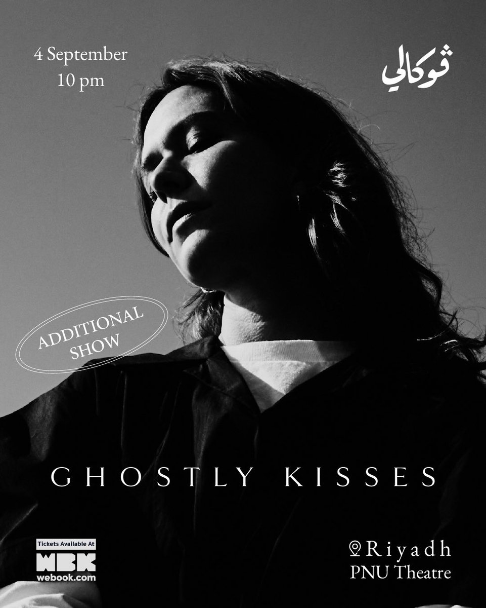 ghostly_kisses's tweet photo. Riyadh 🖤 we just added another show on September 4 at 10pm. Tickets are on sale now・ﾟ https://t.co/PtvXuw51Ft