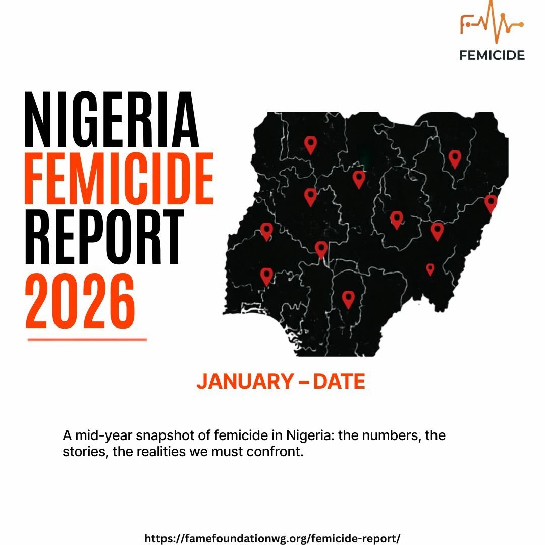 famefoundationF's tweet photo. In 2026, Nigeria continues to witness a disturbing rise in femicide cases, women and girls losing their lives simply because of their gender. 

Reports and trackers show that behind every case is a life cut short, often in spaces where women should feel safest. https://t.co/aSuLEuvC9M