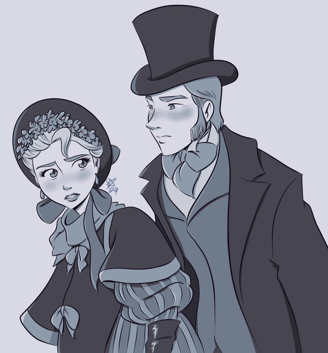 0ccfanarts's tweet photo. Helsa | Nosferatu AU #Frozen #FrozenII https://t.co/OwJfqZXEsQ
