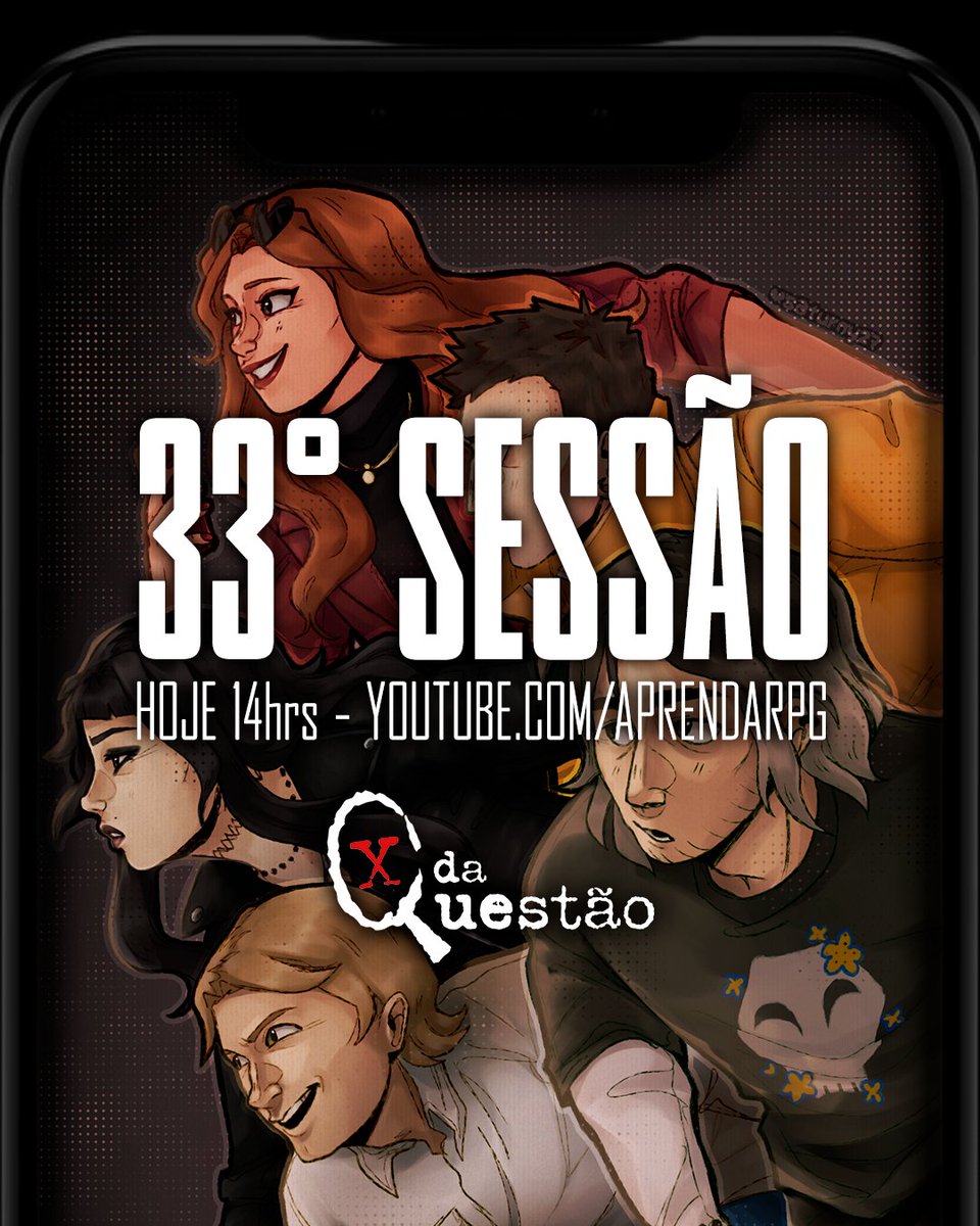 aprendarpg's tweet photo. A 33° sessão de #XdaQuestãoRPG, "Sinais", estreia hoje 14hrs no youtube!

Arte por @saturny27

Link abaixo 👇 https://t.co/GP1L9XMtMp