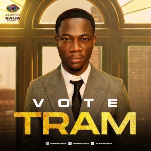 OppongRenelle's tweet photo. TRAM, aka MR. CHAOS! 😂🔥 This man will tell you exactly how he feels—no sugarcoating, no packaging, no pretending! He’s bold, courageous, smart, and definitely not afraid to step on toes.

TRAM is needed in this house because he brings ENTERTAINMENT. He will shake tables, scatter ships, ask the questions everyone is afraid to ask, & give us premium drama! 

Please vote for TRAM!

#Bbnaija