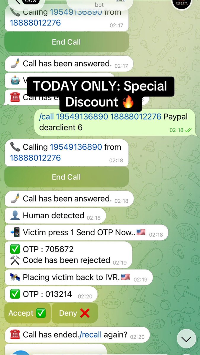Appolootp's tweet photo. 🌐 MODES COVER EVERYTHING:
Banks, NFCs, Payment Services, Brokerages, Crypto Exchanges, Social Medias, Cloud Services..
✨ PLUS: 24/7 Support and Automated Payment System for a flawless experience.
➡️ Ready to level up? Register Now! ⭕️ @APPOLOBOOT
#OTPBOT #Spoofing #Social https://t.co/Cv9rZh1Fbo
