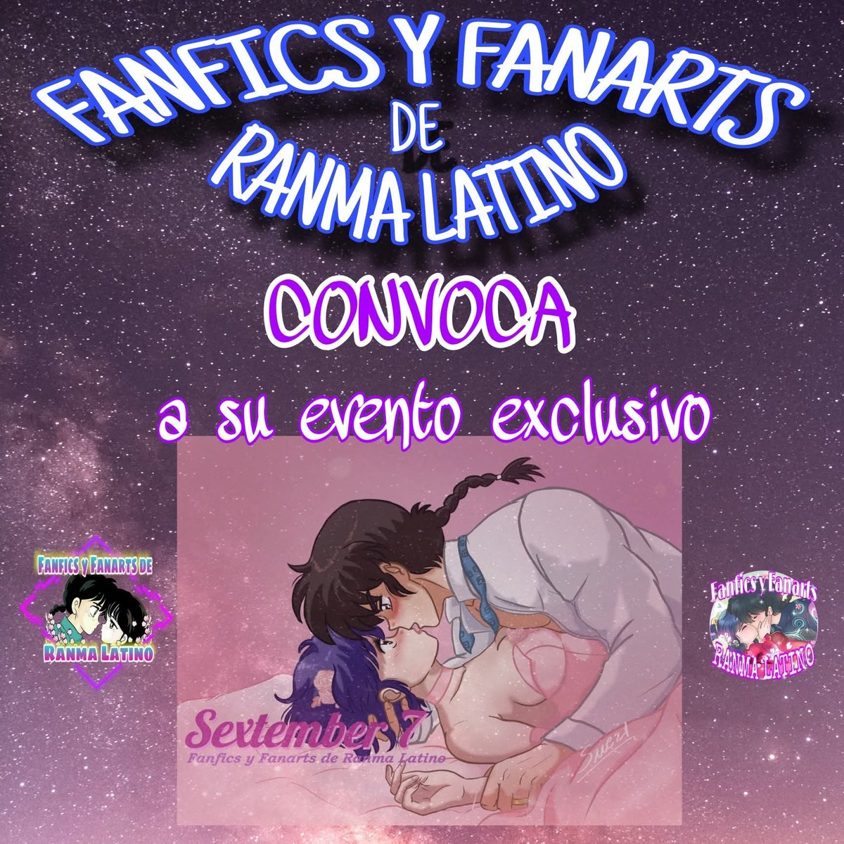 FyFRanmaLatino's tweet photo. ⭐️ Atentos todos los artistas del fandom de Ranma 1/2 ⭐️

Con mucha emoción, les extendemos una invitación a los fanartistas (gráficos y literarios) para participar en nuestra exclusiva dinámica 

 🫦 #Sextember7 🫦

Bases a continuación: 

#FyFRL #Sextember7 https://t.co/tDh8rs9qd8