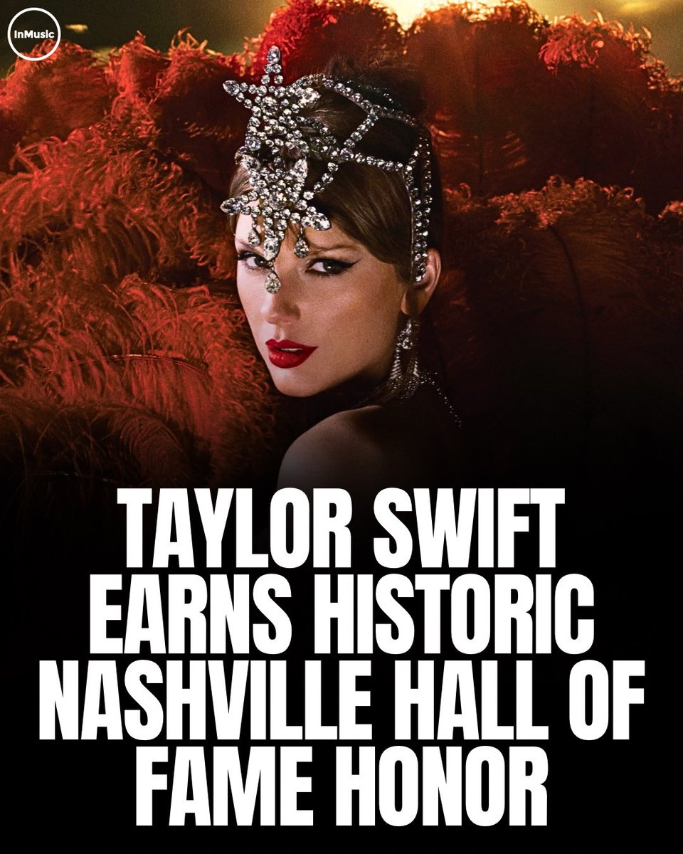 _inmusic_'s tweet photo. Taylor Swift becomes the youngest person ever inducted into the Nashville Songwriters Hall of Fame, adding another landmark achievement at age 36.

Read more: https://t.co/NAreKiWAxL https://t.co/ZmjmGeOBCe