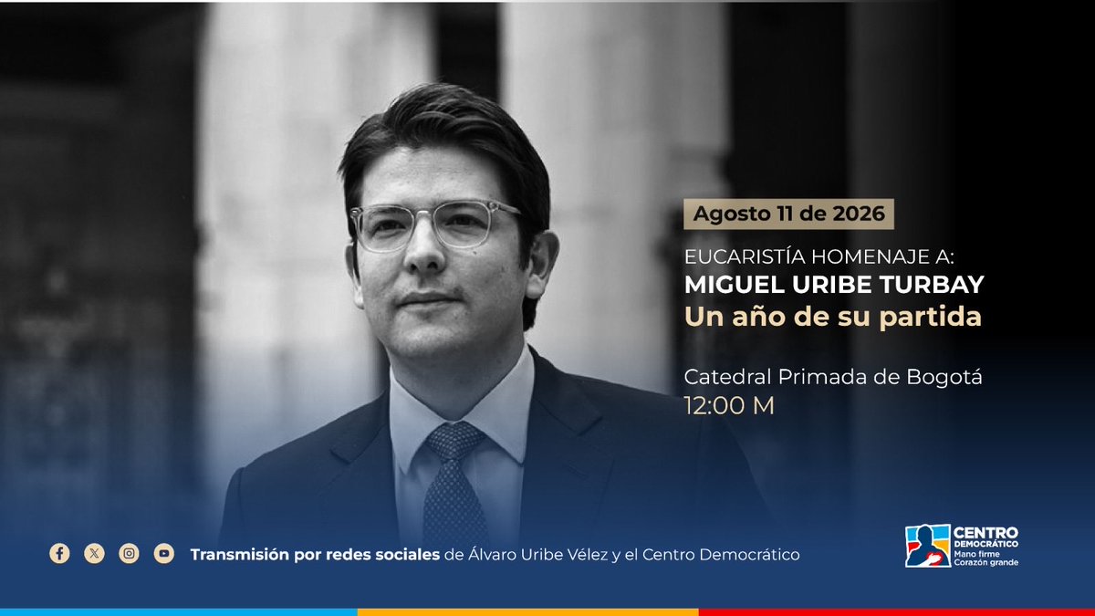AlvaroUribeVel's tweet photo. Enlace transmisión: https://t.co/saIrliRhO7 https://t.co/4yeXKFTVd3