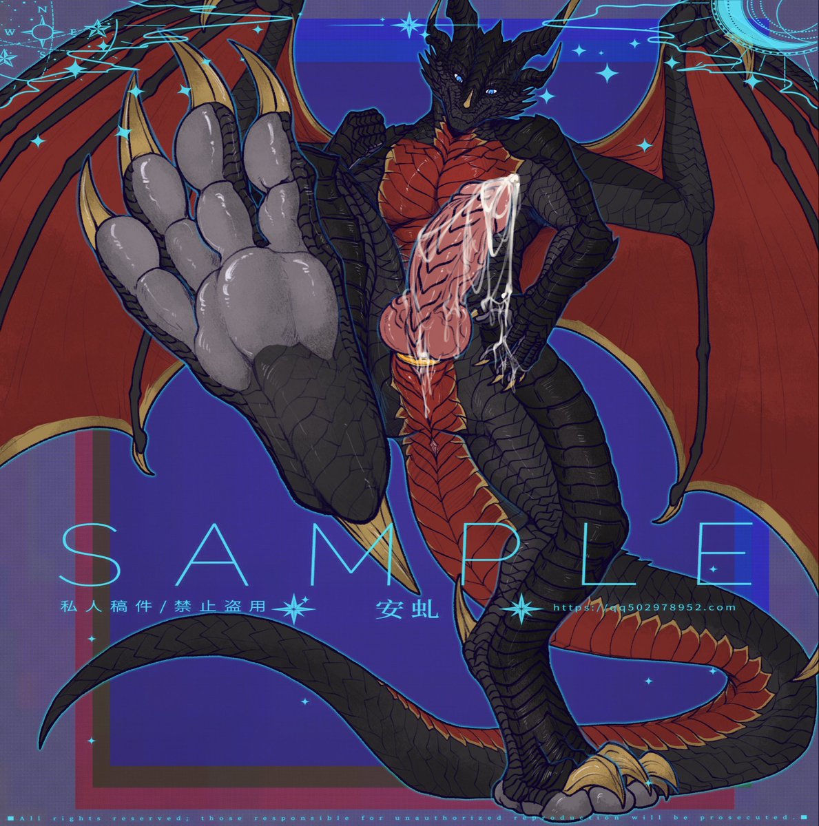 Annchew_Milla's tweet photo. 踩踩@LinX_FTL 
#commission #dragonart #nsfw https://t.co/bZTENr0q17