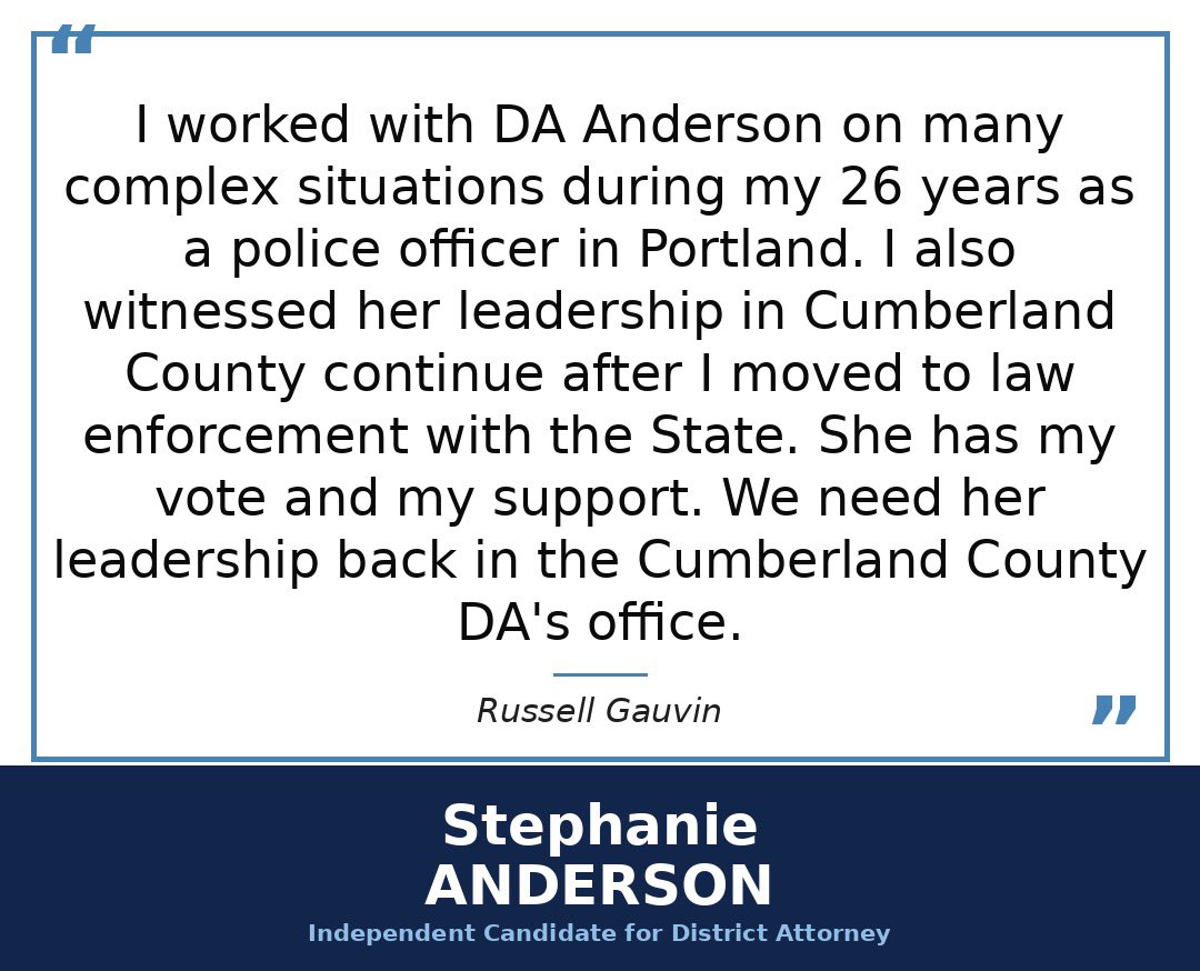 StephanieAforDA's tweet photo. Another police officer on why I need to return to the DA’s office! https://t.co/yOmQl908Lc