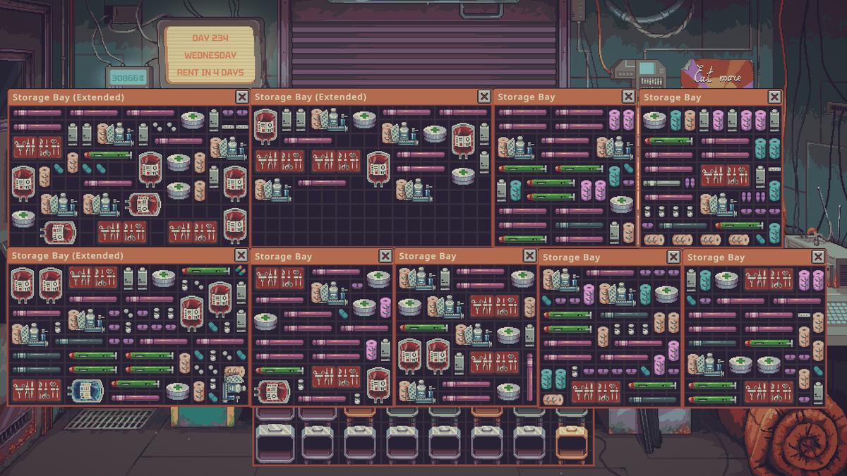 Probably_Stolen's tweet photo. You can tell a lot about a shopkeeper by how seriously they take inventory Tetris 💰

(Screenshots by Trungtoto, Ahrixa and Snoopyonchain on Discord) https://t.co/1Pgkw3ZXkg