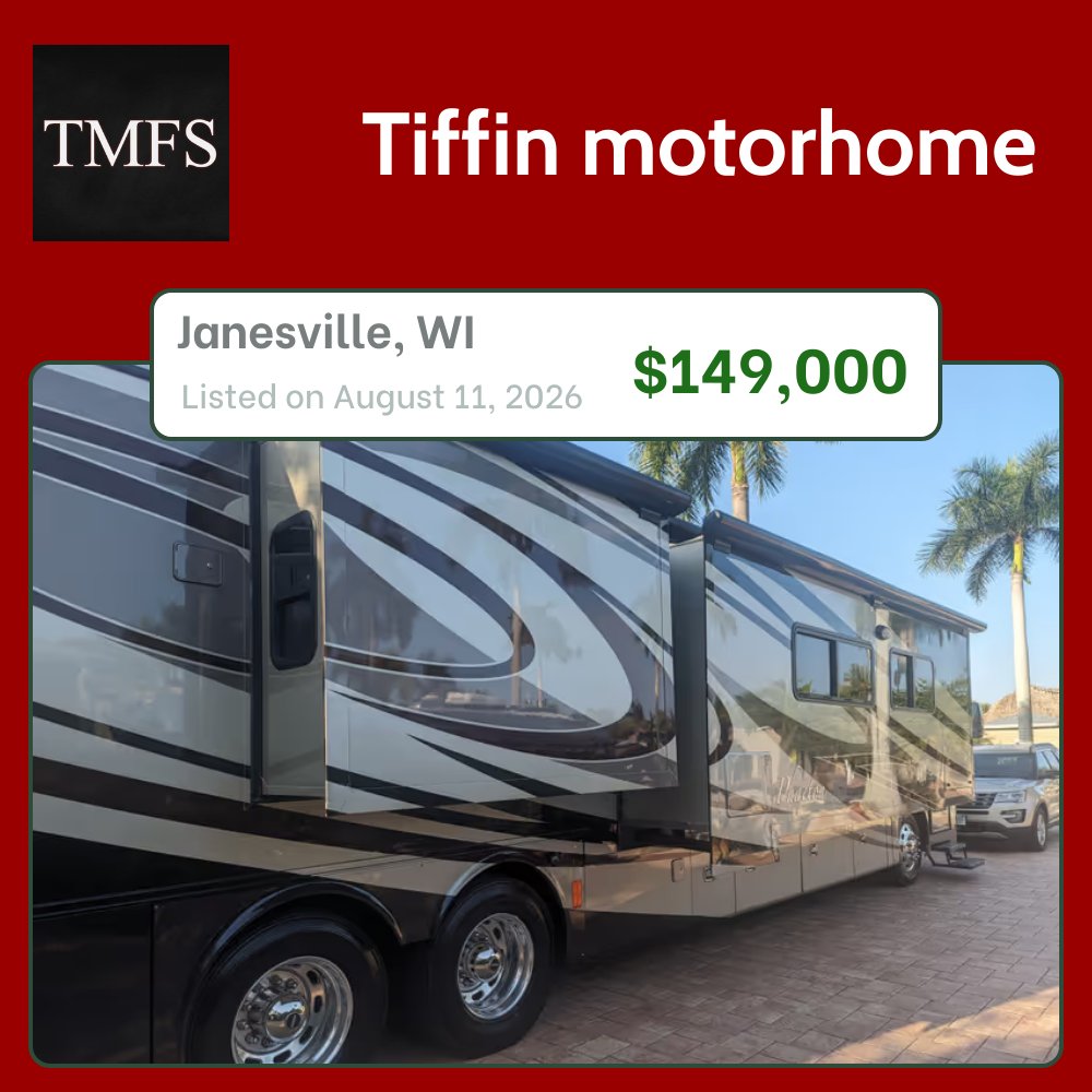 TiffinRv's tweet photo. Tiffin motorhome in Janesville, WI
https://t.co/K4PP2wcaop

#tiffinrv #tiffinmotorhomes #tiffinmotorhomesforsale https://t.co/SXKyNzDMxp