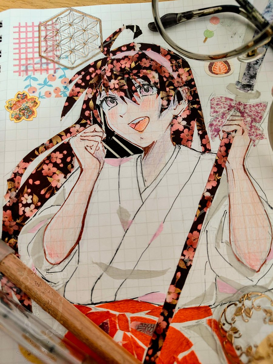 kanisikani's tweet photo. 亜也子ちゃん💕
#逃げ若  #マステ絵 https://t.co/dHW1X6oKq7