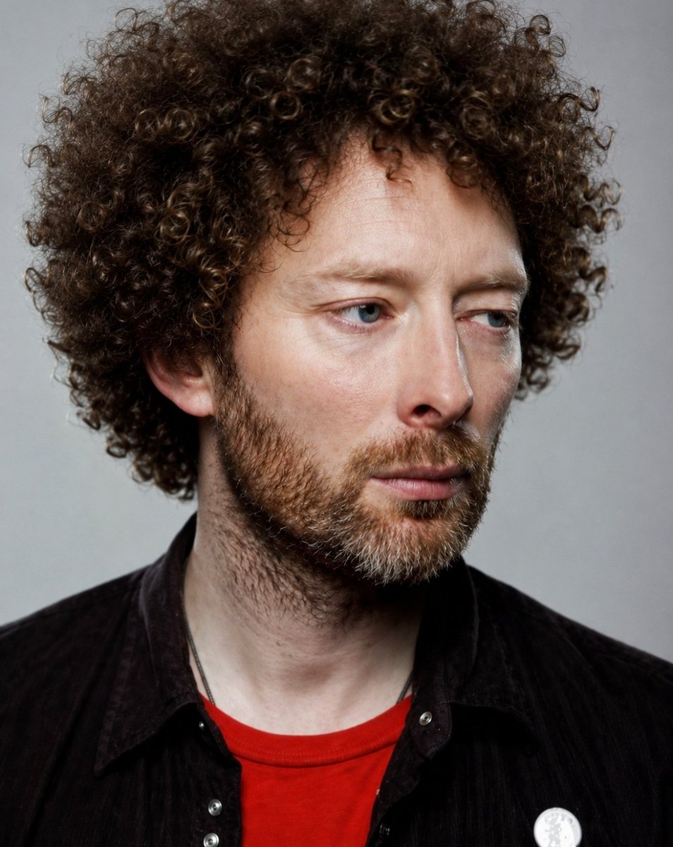 KID_A_OK's tweet photo. @Marialadelradio @oscar_andrew Muchachos que suene Radiohead recuerdo perfectamente cuando Thom Yorke traía un afro en el Hail to The thief, pónganse Myxomatosis... 
#Ricitos #9Cito https://t.co/BrQqtQkx3t