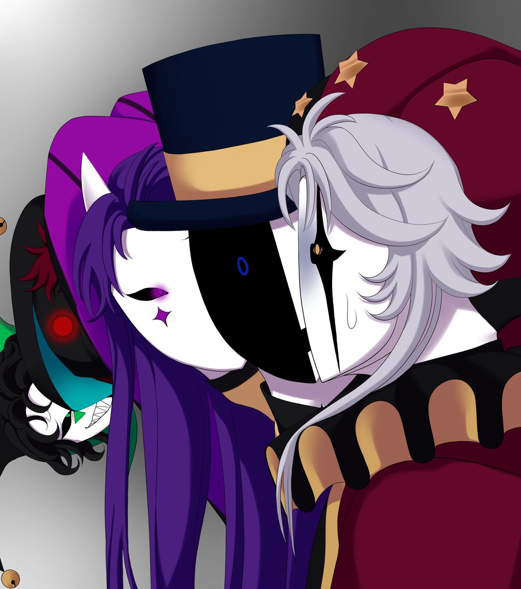 Nomms10K's tweet photo. Jsjsjsj aquí un dibujo meme que hice xd  créditos al respectivo autor de la base de dibujo ^^ #trend #art #drawingㅤㅤ #Pierrot #Harlequin #Jester #TicketTaker #Doctor #TFC https://t.co/teCURq8i3K