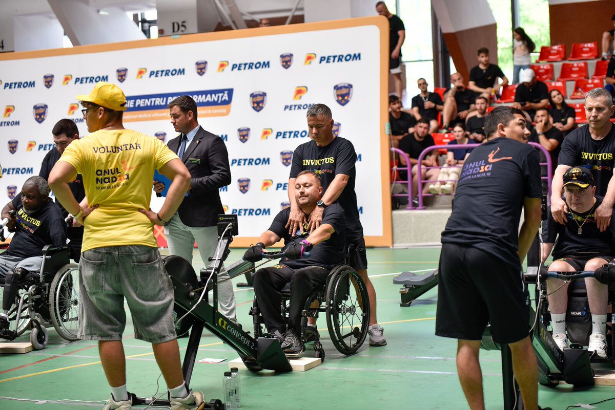 WeAreInvictus's tweet photo. “It has helped improved both my physical health and fitness, I felt proud and honoured to be representing Invictus.”

The #InvictusGames Foundation supported 80 members of the Invictus Community to come together in Romania for the Invictus Rowing Cup “Perfect 10”.

Through our Beyond the Games programme, we supported participants from Ukraine, Romania and across Europe to attend the event, where they took part in adaptive rowing, training and other activities supporting their recovery and bringing the international Invictus Community together.

Read the full story here: https://t.co/Svo8cbMoo8