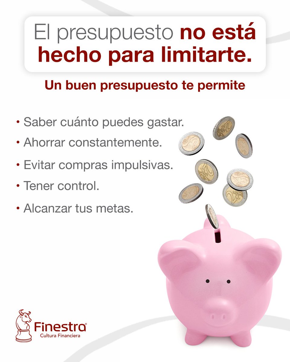 FinestraMX's tweet photo. Un #presupuesto no le pone límites a tu vida; le da dirección a tus decisiones.
Cuando sabes cómo administrar tus recursos, es más fácil disfrutar el presente sin perder de vista tus objetivos. 💰💡
Planear también es una forma de avanzar.
#CulturaFinanciera #PlaneaciónFinanciera https://t.co/g3a8Ty20R8