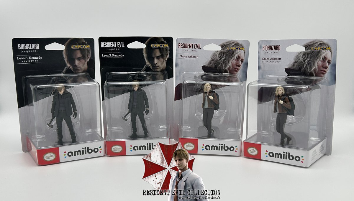 REcollectionFR's tweet photo. Les quatre Amiibo de Grace Ashcroft et Leon S.Kennedy, versions Japonaises et Occidentales
Resident Evil Requiem
Biohazard Requiem
#capcom #residentevil #residentevilcollection #バイオハザード #REBHFun https://t.co/0kyFViy6ca
