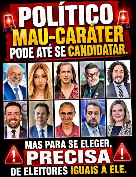 LeninhaLopes77's tweet photo. Organização criminosa composta por bandidos disfarçados de políticos precisam  serem presos. https://t.co/1mh0jp8ANF
