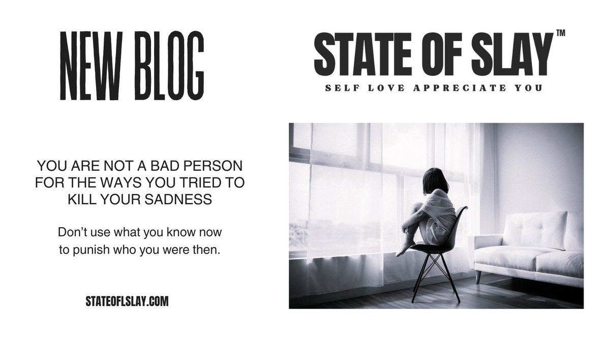 state_of_slay's tweet photo. Don’t use what you know now to punish who you were then.
You can regret how you coped, take responsibility, and choose differently today without hating the person who was trying to survive.
Read or listen:
https://t.co/s1VLb2Sdgx
#StateOfSlay #SelfCompassion https://t.co/EHITm4MyMZ