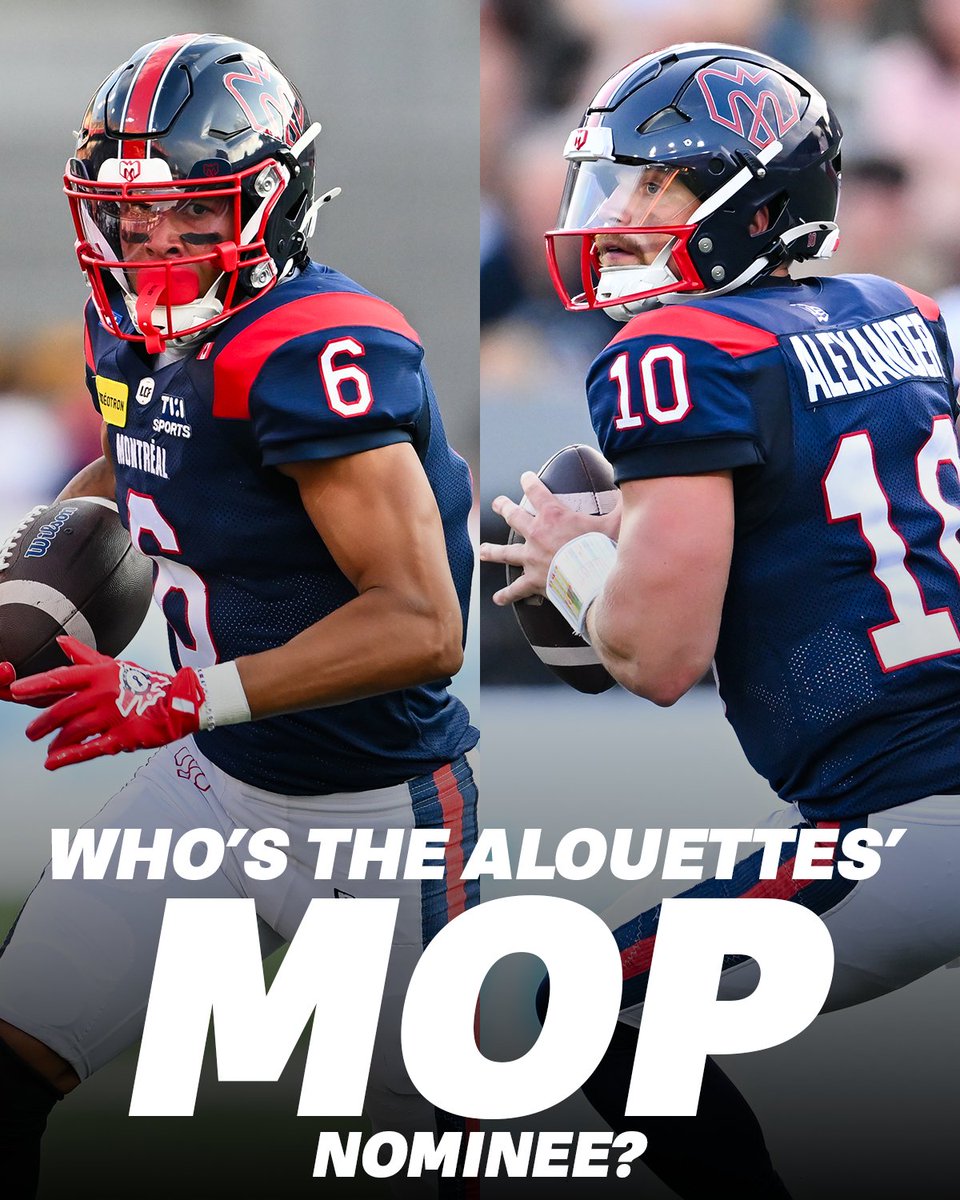 CFL's tweet photo. Who is your Alouettes MOP nominee? 👀 https://t.co/ow7oR1CWv0
