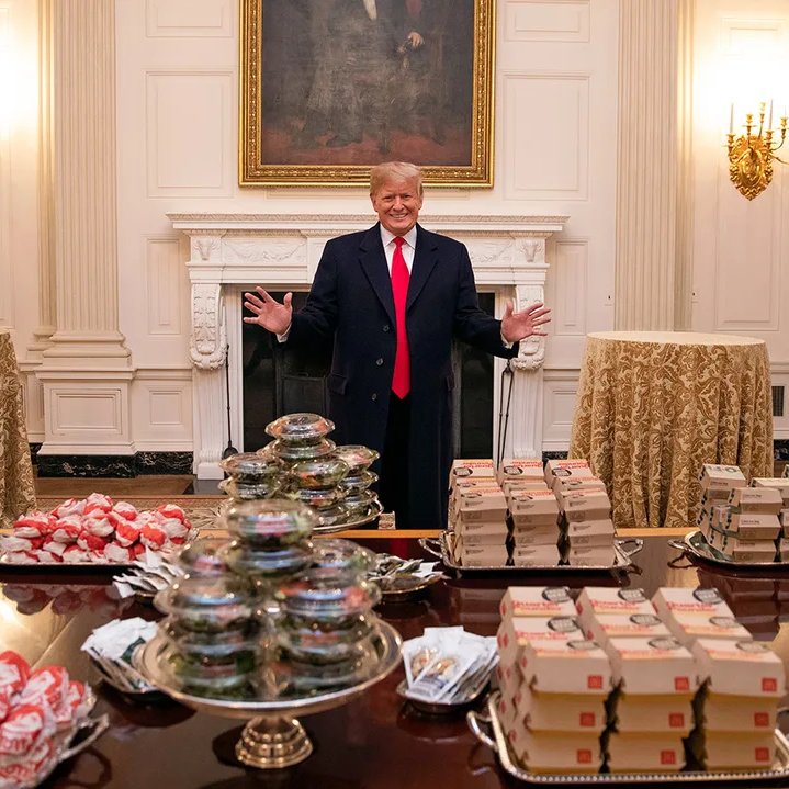 EricLDaugh's tweet photo. 🚨 AWESOME! President Trump reveals he will fulfill former Marine Robert Gilman's request for a cheeseburger upon arriving in America from Russian captivity

"I just spoke to him, and he had one request — A GREAT cheeseburger when he lands. I will take care of that!" 😂🔥

Best president ever!

He always cares ❤️