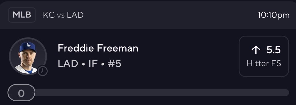 FIRELOCKSSports's tweet photo. ⭐️🔥 FIRELOCKS PROP OF THE DAY 🔥⭐️

⚾️ FREDDIE FREEMAN — MORE 5.5 HITTER FANTASY SCORE

We’re backing one of the most consistent bats in baseball at a very manageable number.

🏆 FIRELOCKS GRADE: 94/100 🔥

🔥 LOCK IN. STAY DISCIPLINED. CASH MORE. 🔥

#FIRELOCKS #FreddieFreeman #Dodgers #MLB #MLBProps #PrizePicks #SportsBetting #PlayerProps #MLBPicks