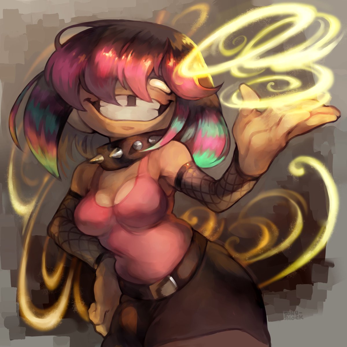 Sony_Shock's tweet photo. Comm I did for PunkBitch101~ ✨ https://t.co/T7iELvVCrb