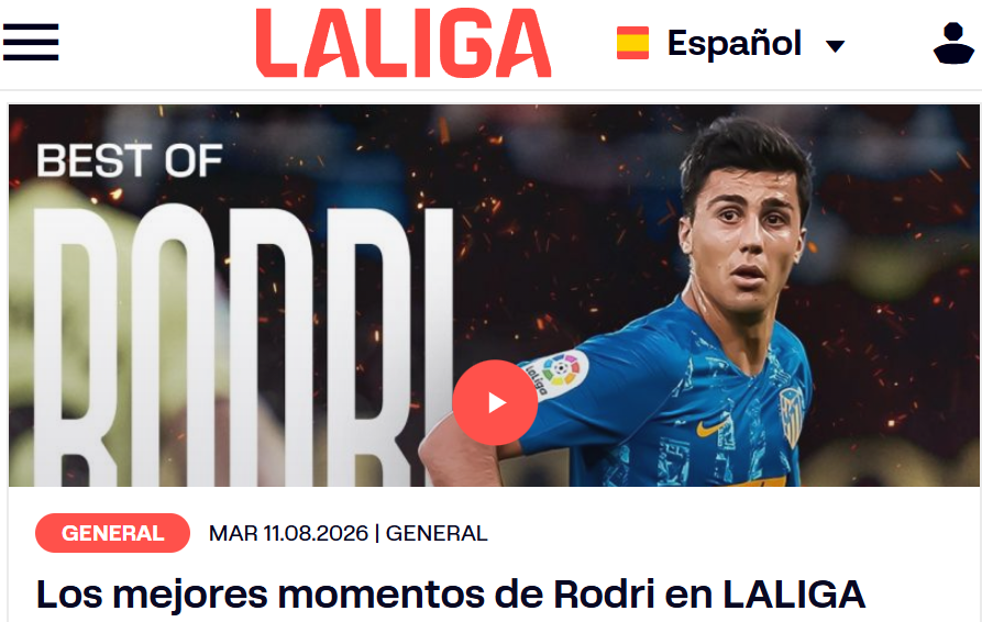 Forca_Fcb's tweet photo. بول روبيا أومانيس (MD): حتى لاليغا بدأت تستعد.. 

رابطة الدوري بدأت تهيئ الأجواء لاحتمال عودة رودري إلى الدوري الإسباني مع اقتراب انتقاله من مان سيتي إلى برشلونة
 
الموقع الرسمي للمسابقة وضع فيديو لأفضل لحظاته السابقة مع فياريال وأتلتيكو، في وقت أصبحت فيه صفقة برشلونة قريبة جدًا من التوقيع ولا تتبقى سوى تفاصيل صغيرة