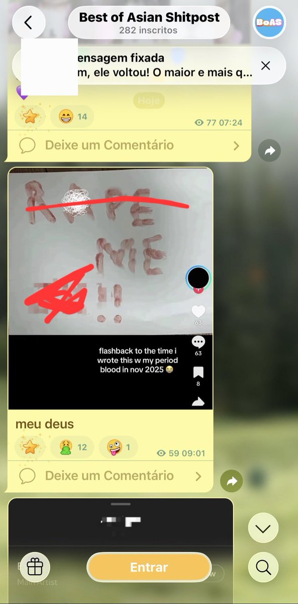 mizzieReportOT7's tweet photo. 🚨 MASS REPORT 🚨

Esse grupo do Telegram está fazendo e espalhando imagens prejudiciais envolvendo o BTS.

🔗 https://t.co/sRcBzNyA5m

Denunciem as mensagens/imagens diretamente no Telegram e, se possível, incluam os links do conteúdo específico na denúncia. https://t.co/vGWUV94TPY