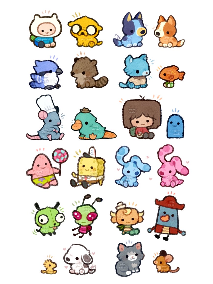 spicy_mochi's tweet photo. choose your cartoon duo https://t.co/4uRso74JQG