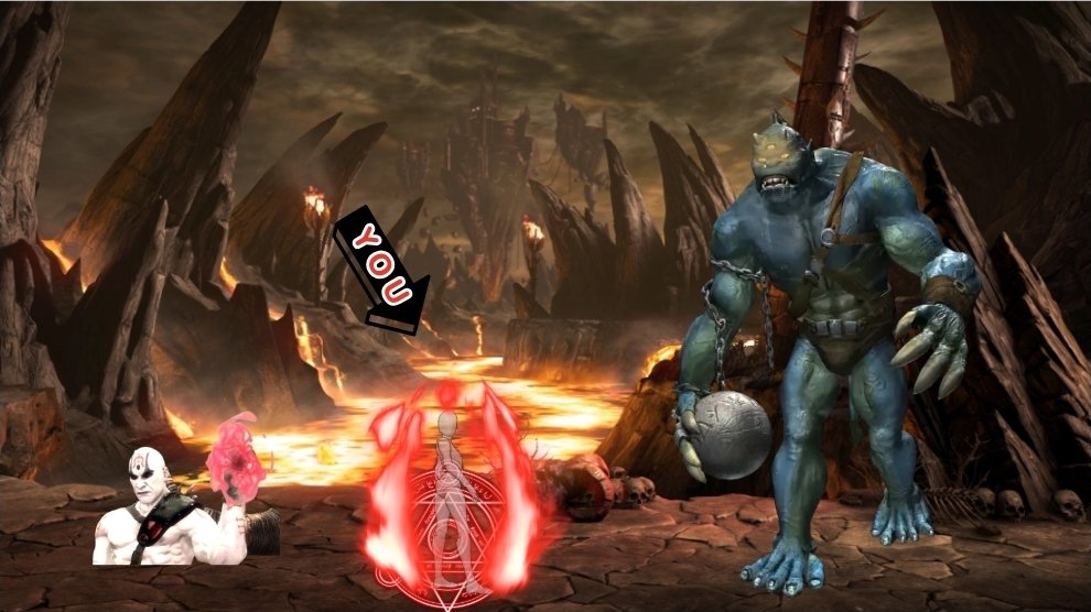ArchSorcererX's tweet photo. [OPEN RP... Lore?] 

"Another dog to put down? I have no patience for this.." On the way back to his fortress, Quan Chi encountered yet another disobedient Oni. 

So, he'll summon one who WILL obey.. but instead.. it was.. [READER]? 
#RP #OpenRP #MVRP #CrossoverRP #MKRP https://t.co/hT6pQ9tVw4