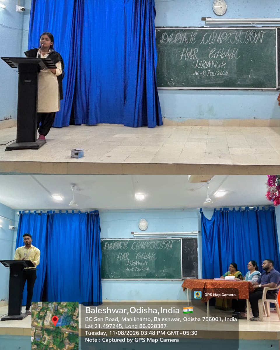 CTEBalasore's tweet photo. Today a debate competition was organised at CTE, Baleshwar, as part of the ongoing #HarGhar Tiranga , 2026, campaign. 
@DHE_Odisha
@ncte_official
@OdishaOshec https://t.co/lwTHy8Whpn