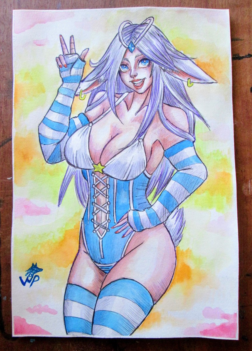 Wolfman978's tweet photo. A little bunny with a much more dangerous side… 🐰🖤
Soft curves, teasing eyes, and just enough attitude to make you wonder what she’s hiding. 🔥

#NSFWArt #BunnyGirl #LewdArt #AnimeArt #FantasyArt #WatercolorArt https://t.co/uFvWRrIh5I