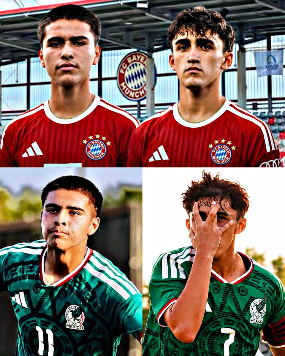 AllFutbolMX's tweet photo. 🚨🇩🇪 NEW: TWO MEXICAN PROSPECTS ARE GOING ON TRIAL AT BAYERN MUNICH! ❤️🔥

2010-born players Lisandro Torres and Félix Gómez are currently training at Bayern Munich. 

They impressed in Germany while playing in a tournament with LAFC and were invited to stay. 

European clubs are keeping a close eye on Mexico’s new generation. @yeudielpacheco ✨