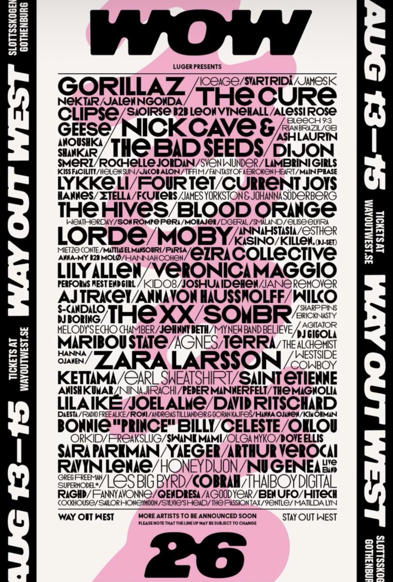 ecstasyandvvine's tweet photo. this crazy lineup and I WILL be there https://t.co/hDlIuZH04Q