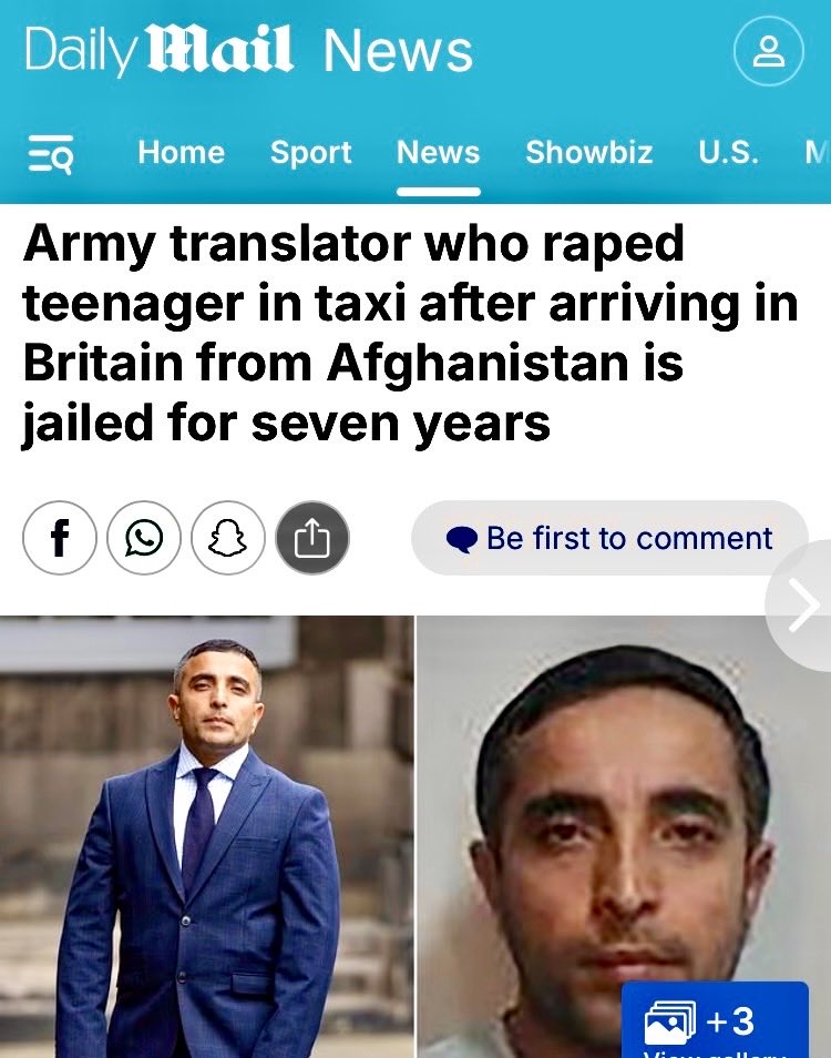 KarlMartinIrl's tweet photo. Another Afghan convicted of kidnapping & raping a white teenage girl in the UK. 
A “family man” with four children whines the judge as he gives him just 7 years in jail.  Twelve years and then guaranteed deportation would be more just. 
Some cultures are not compatible with Western civilisation. 
@_QueenMeabh @Niall_Boylan @TheCountessIE @kenoflynnTD 
👉 
https://t.co/LLmOeERbYb