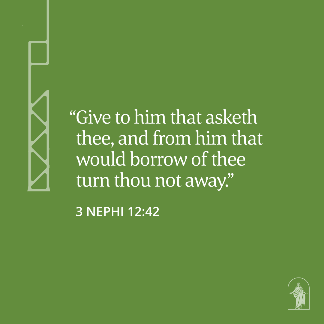 thebookofmormon's tweet photo. To give generously is to love like Christ. When we freely give, we improve our communities and grow closer to the Lord.

Where is God inviting you to give freely today?

#TheBookOfMormon #FeastUponTheWord https://t.co/YLHzaj56aD